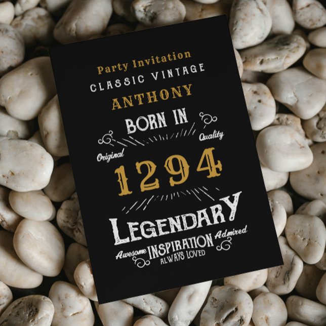 Convites Legenda Birthday (Legend birthday invitation. Suitable for any birthday.)