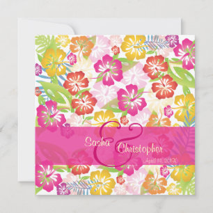 Convites Leis/Luau/hibiscusConvites de Casamento