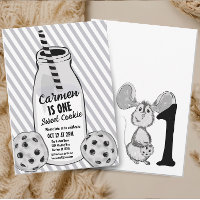 Leite e Rato de Cookie Primeiro Aniversário