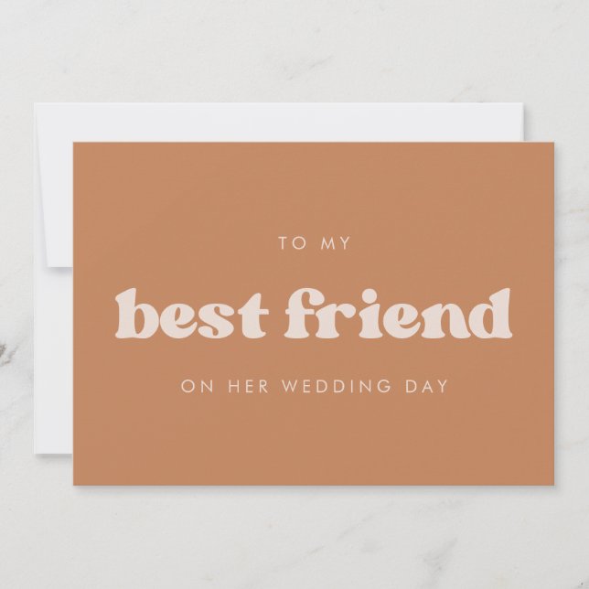 Convites Leite o açúcar marrom para o dia do casamento do m (Frente)