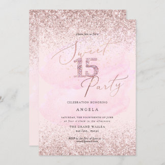 Convites Leitores De Diamante Cor De Água Doce 15 Rosa