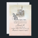 Convites Leitura Branca de Sonho, Castelo de Storybook, Swe<br><div class="desc">Personalizar com qualquer texto para EVENTO.</div>