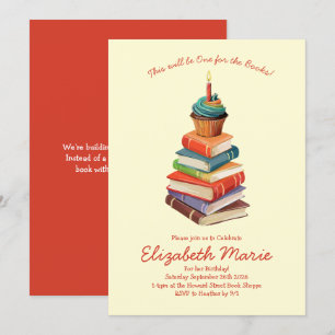 Convites Leitura de Festas de aniversário de Livro