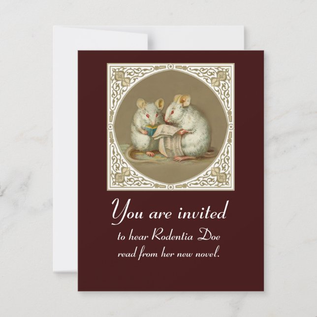 Convites Leitura do livro customizável (Frente)