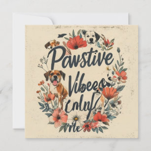 Convites Lema da Mãe de Cachorro Inspirado em Vintage - Vib