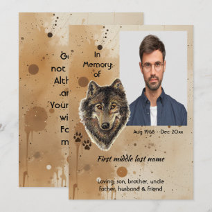 Convites Lembrança Memorial Lobo Lobos Animal