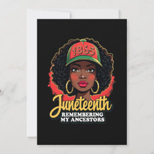 Convites Lembrando Meus Ancestrais Juntetizando Mês Negro