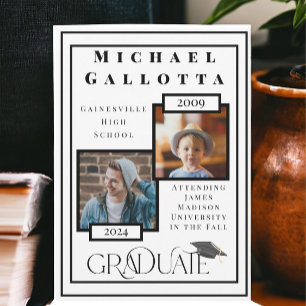 Convites Lembre-se quando 2 Formando fotográfico anunciar f