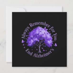 Convites Lembre-se sempre: Para você, o mal de Alzheimer fi