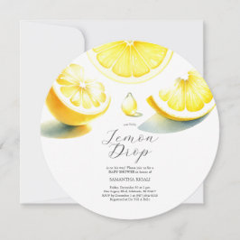 Convites Lemon Baby Shower Invoca Tema de Limondrop