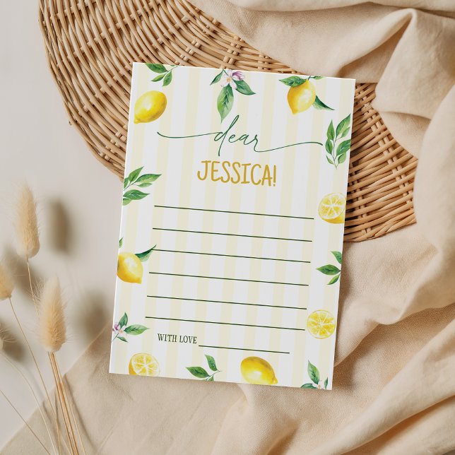 Convites Lemon Birthday Time Capsule Cards (Criador carregado)