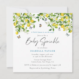 Convites Lemon Citrus Watercolor Baby Sprinkle