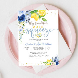 Convites Lemon Floral Bridal Shower Invitation