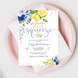 Convites Lemon Floral Bridal Shower Invitation
