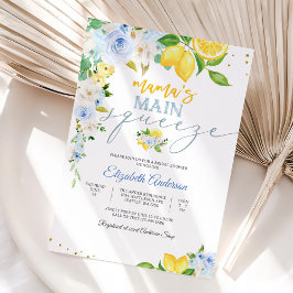 Convites Lemon Floral Bridal Shower Invitation