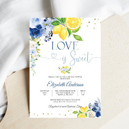 Convites Lemon Floral Bridal Shower Invitation