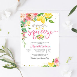 Convites Lemon Floral Bridal Shower Invitation