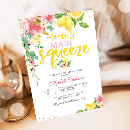 Convites Lemon Floral Bridal Shower Invitation
