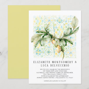 Convites Lemon Grove italiana   Boho Boho Botânico