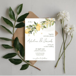 Convites Lemon Kissed Wedding Invitation