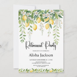 Convites Lemon Leaves Retirement Party Invitation