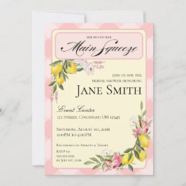 Convites Lemon Themed Bridal Shower Invitation