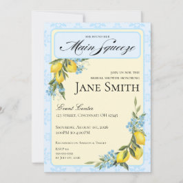 Convites Lemon Themed Bridal Shower Invitation