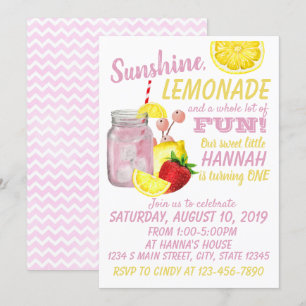 Convites Lemonade Birthday
