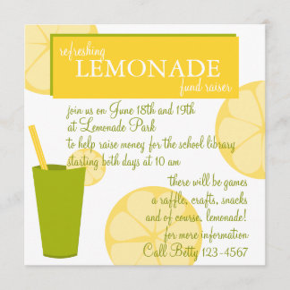 Convites Lemonade Stand
