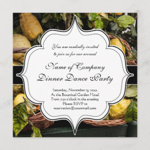 Convites Lemons italianos legantes numa cesta