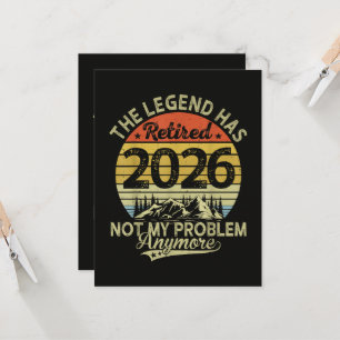Convites Lenda Aposentou-se 2026 Não é Meu Problema