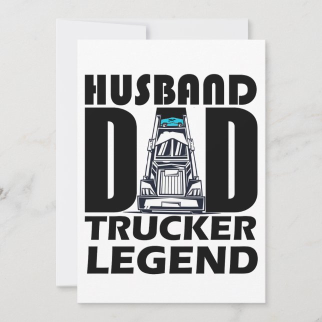 Convites lenda de caminhoneiro pai do marido para pai, pres (Frente)