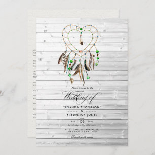 Convites Lenda russa indiana Tribal Boho Wedding
