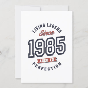 Convites Lenda Viva Desde Presente De Aniversário De 1985