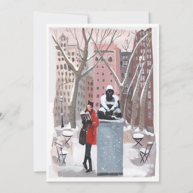 Convites Lendo com Gertrude | Bryant Park, NYC (Frente)