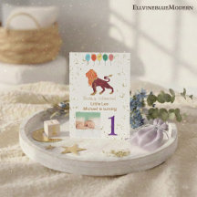 Leo Primeiro Aniversário Dourado, Balões e Foto