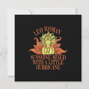 Convites Leo Woman Zodiac Sinal Julho Aniversário