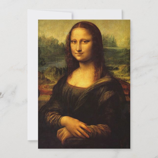 Convites Leonardo da Vinci | Mona Lisa (Frente)