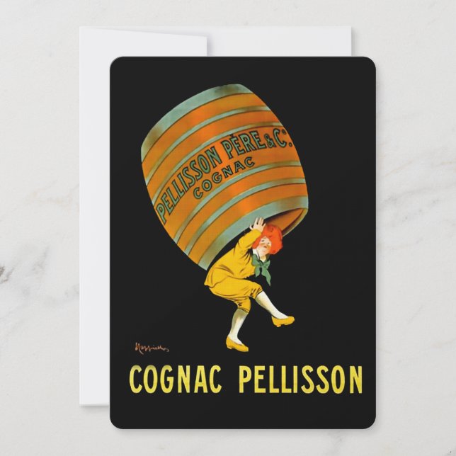 Convites Leonetto Cappiello Cognac Pelisson Publicidade (Frente)
