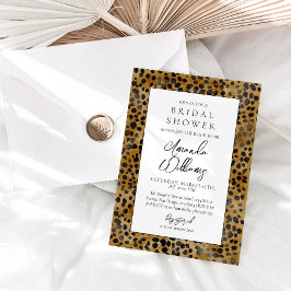 Convites Leopard Imprima Chá de panela moderno de tendência