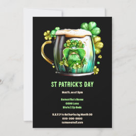 Convites Leprechaun cerveja tankgle divertimento irlandês