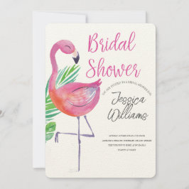 Convites Let’s Flamingle! Tropical Bridal Shower Bash