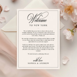 Convites Letra de boas-vindas e placa inicial clássica simp