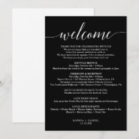 Letra de boas-vindas mínima Elegance Wedding