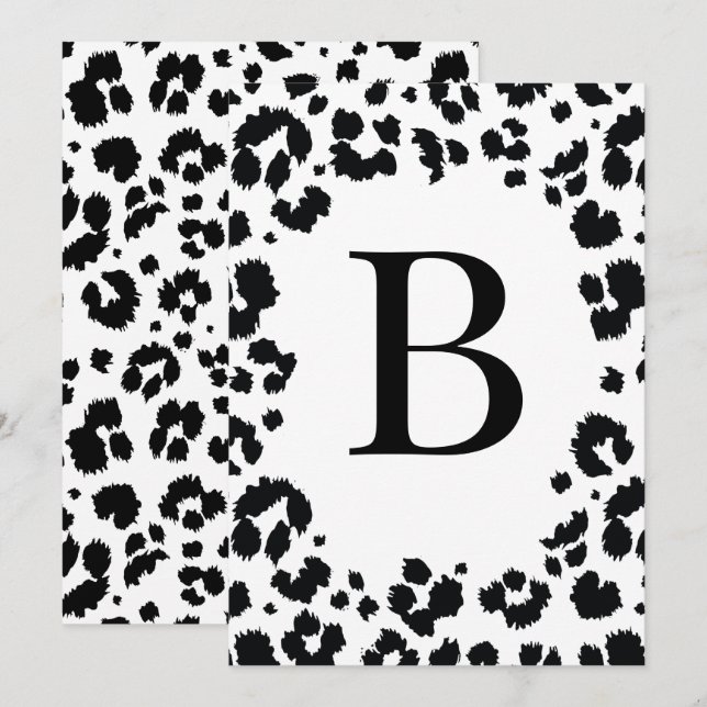 Convites Letra DIY Wild Number Banner/Convite de Bunting (Frente/Verso)