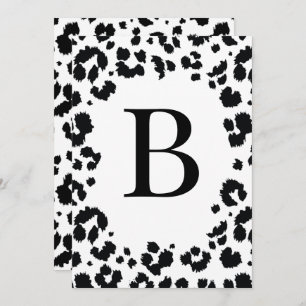 Convites Letra DIY Wild Number Banner/Convite de Bunting