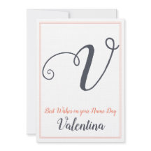 Letra do Dia do Santo do Nome V Monograma