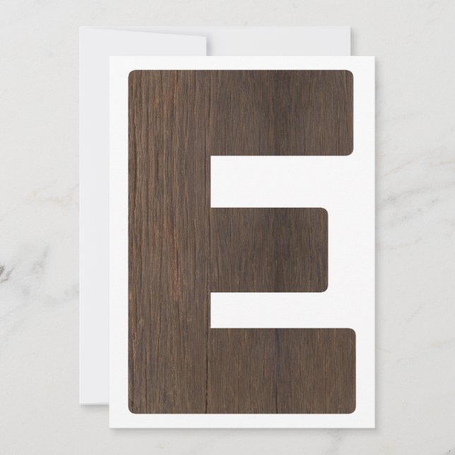Convites Letra E de faixa de primeiro aniversario alto para (Frente)