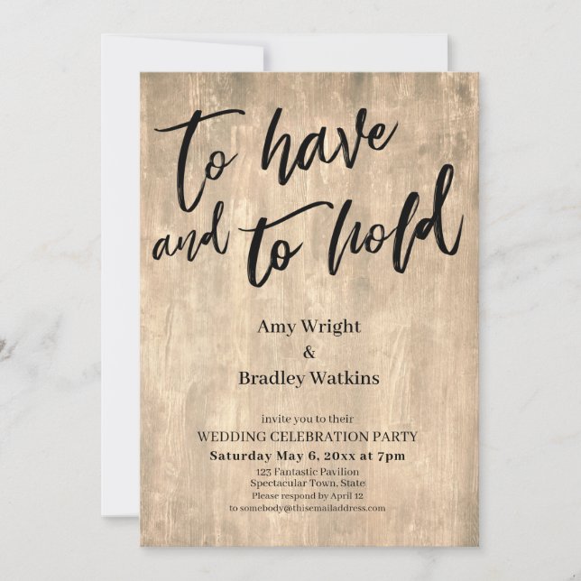 Convites Letra em Madeira Rústica Para Ter e Para Segurar (Frente)