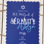 Convites Letra Floral, Bat Mitzvah Flor Selvagem Azul<br><div class="desc">O convite do morcego azul Vintage mitzvah tem lindas flores silvestres como parte da tipografia. Mova, mude a cor e redimensione as flores com a sua inscrição. Altere facilmente a cor de fundo neste simples convite de morcego azul mitzvah. Este modelo de convite de festa de aniversario de meninas é...</div>